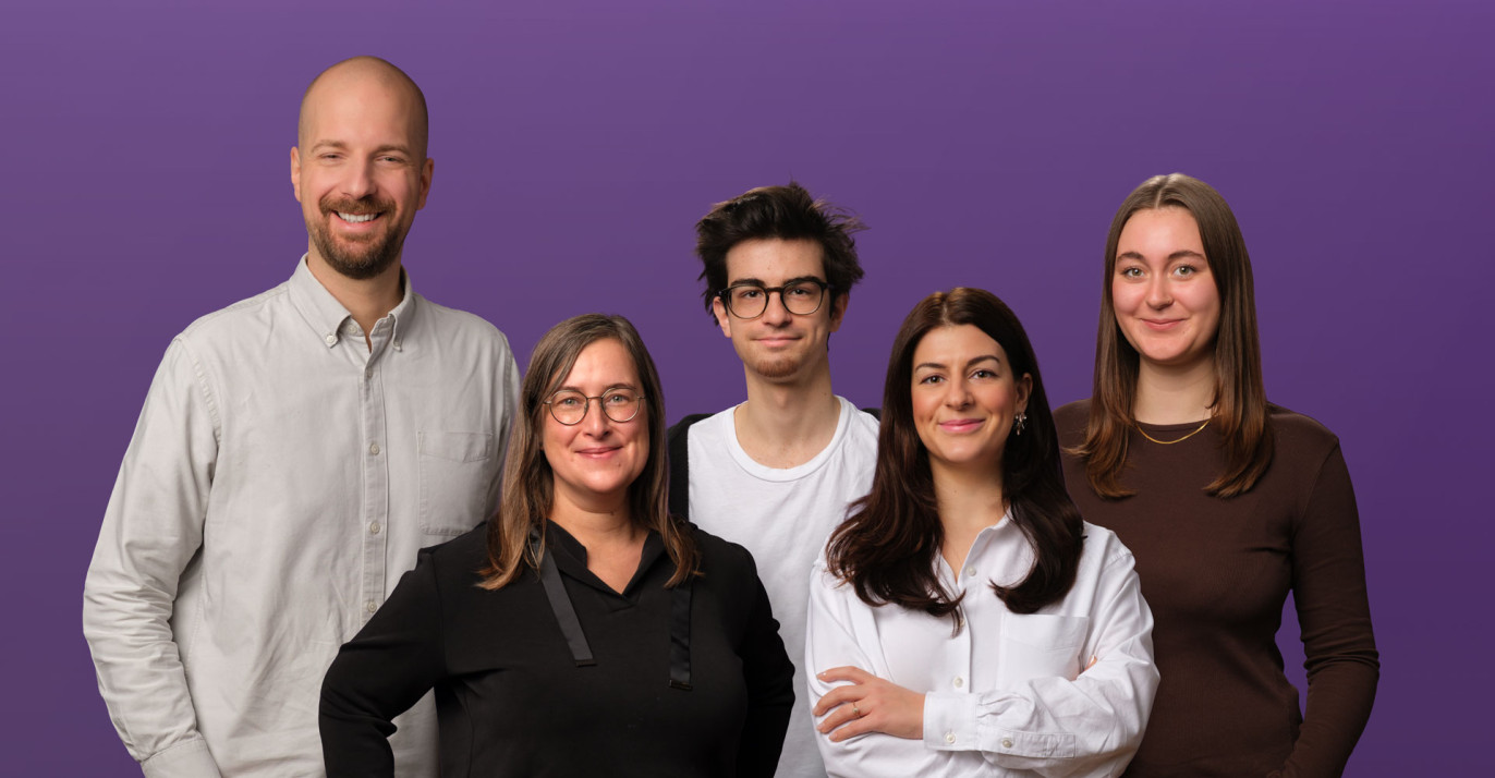 Spitzenkandidierende von Volt Frankfurt für die Kommunalwahl 2026