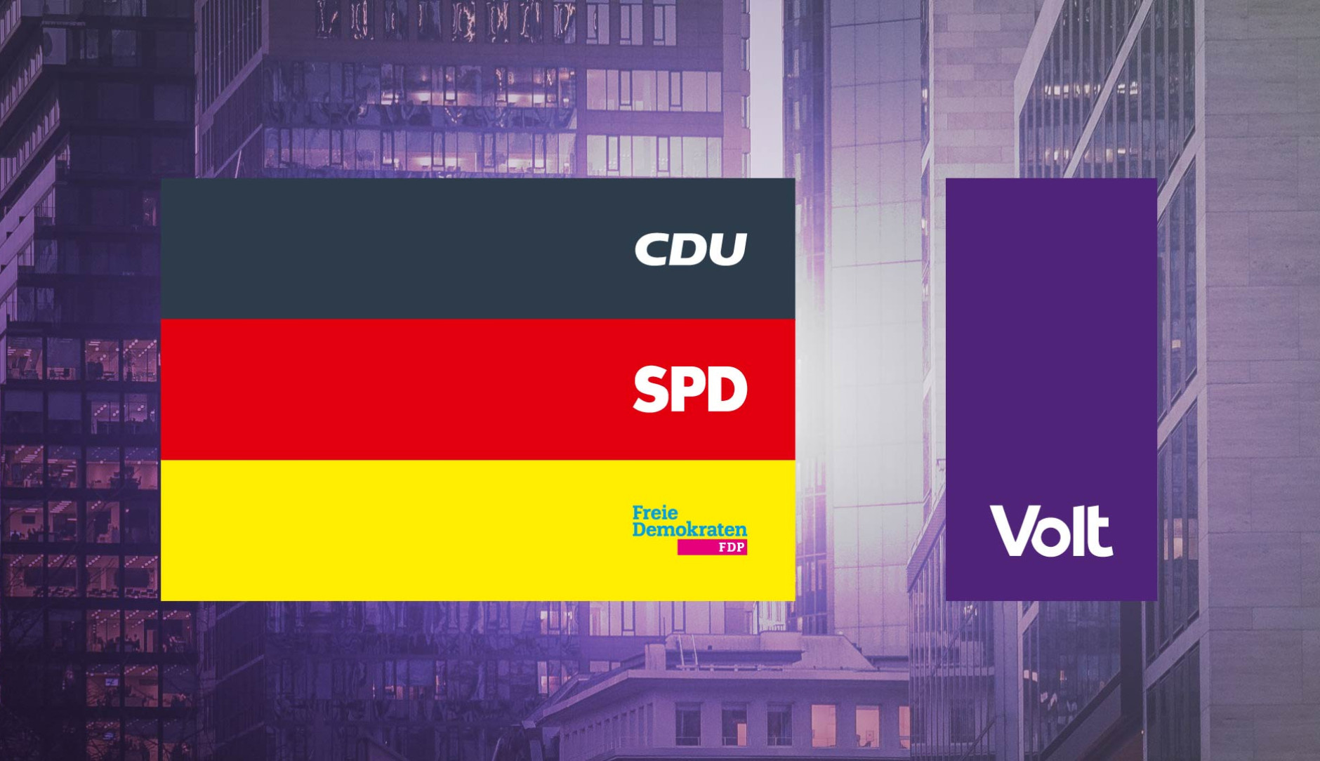 CDU, SPD, FDP, Volt