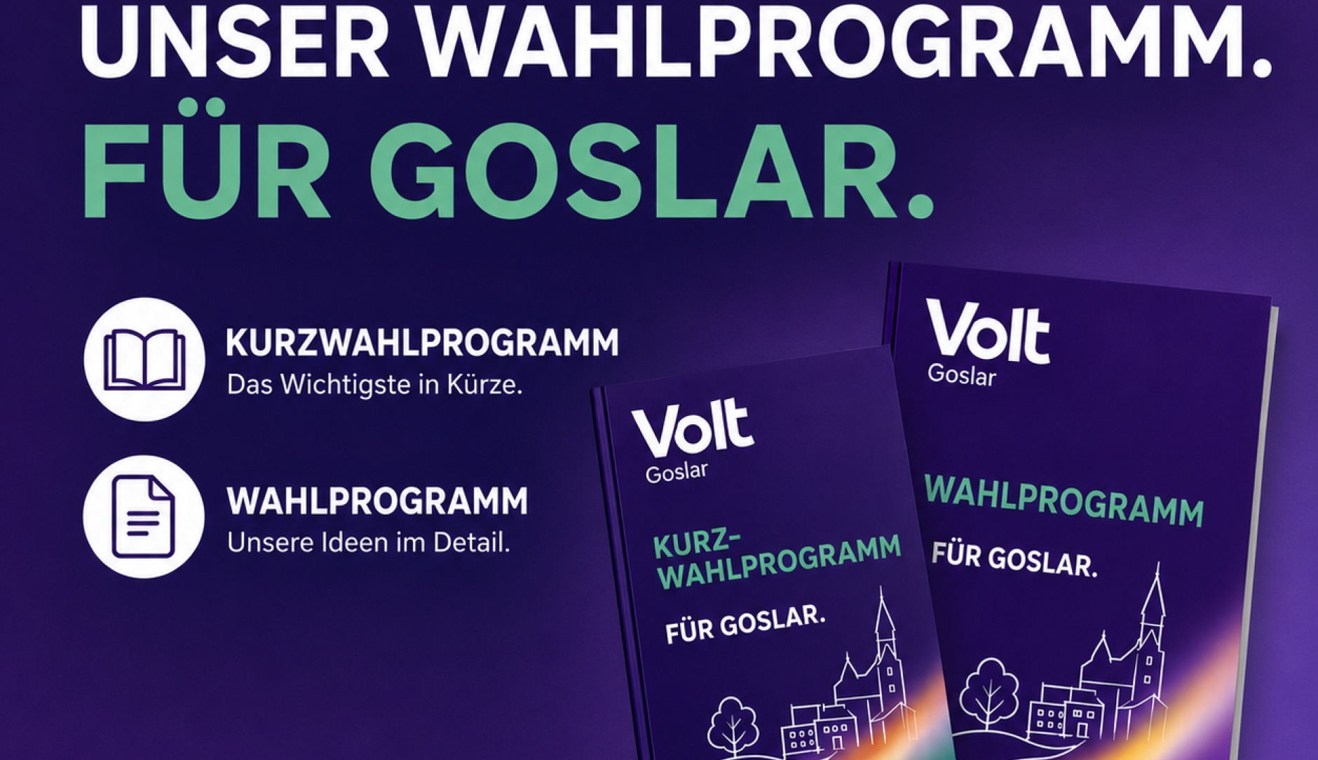 Volt Goslar Wahlprogramm Kommunalwahlen 2026
