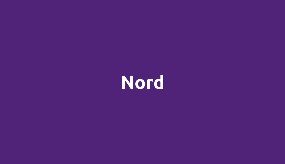 Auf Volt violettem Hintergrund steht hier in weißen Buchstaben: Nord