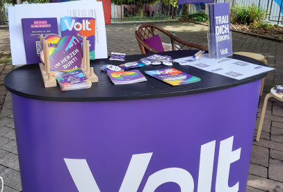 Infostand des Local Teams Bergstraße
