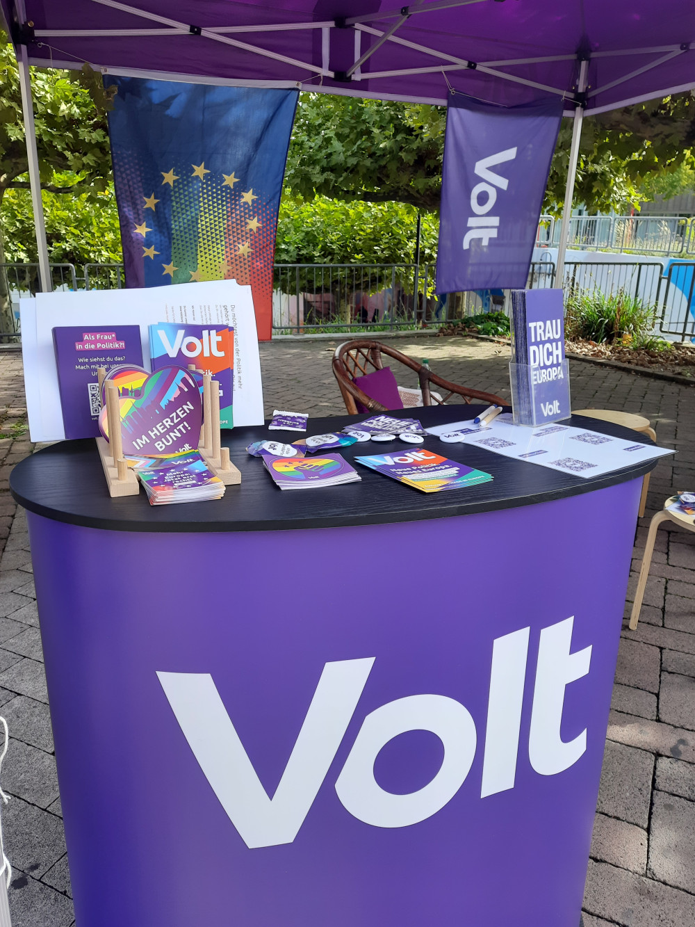 Infostand des Local Teams Bergstraße