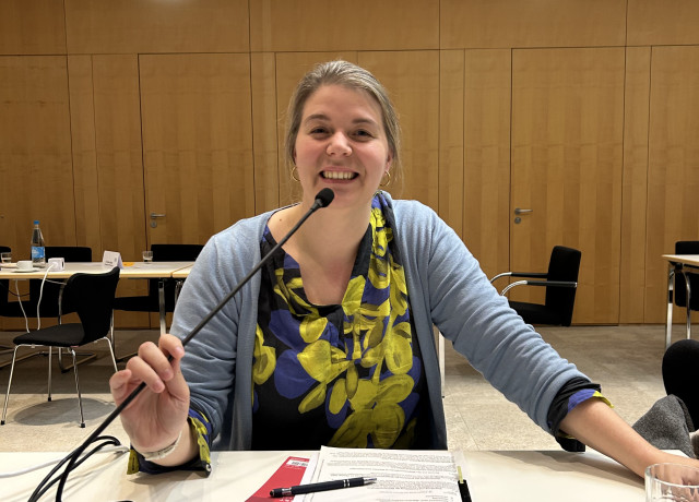 Ana Lena Herrling beim Landesfrauenrat.