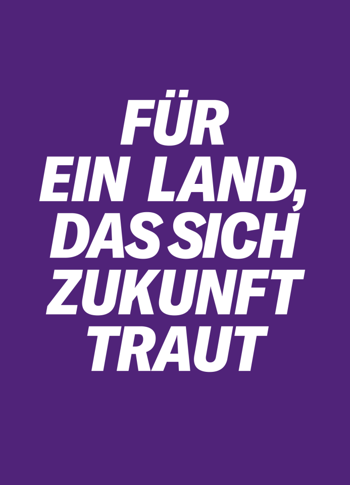 Für ein Land, das sich Zukunft traut