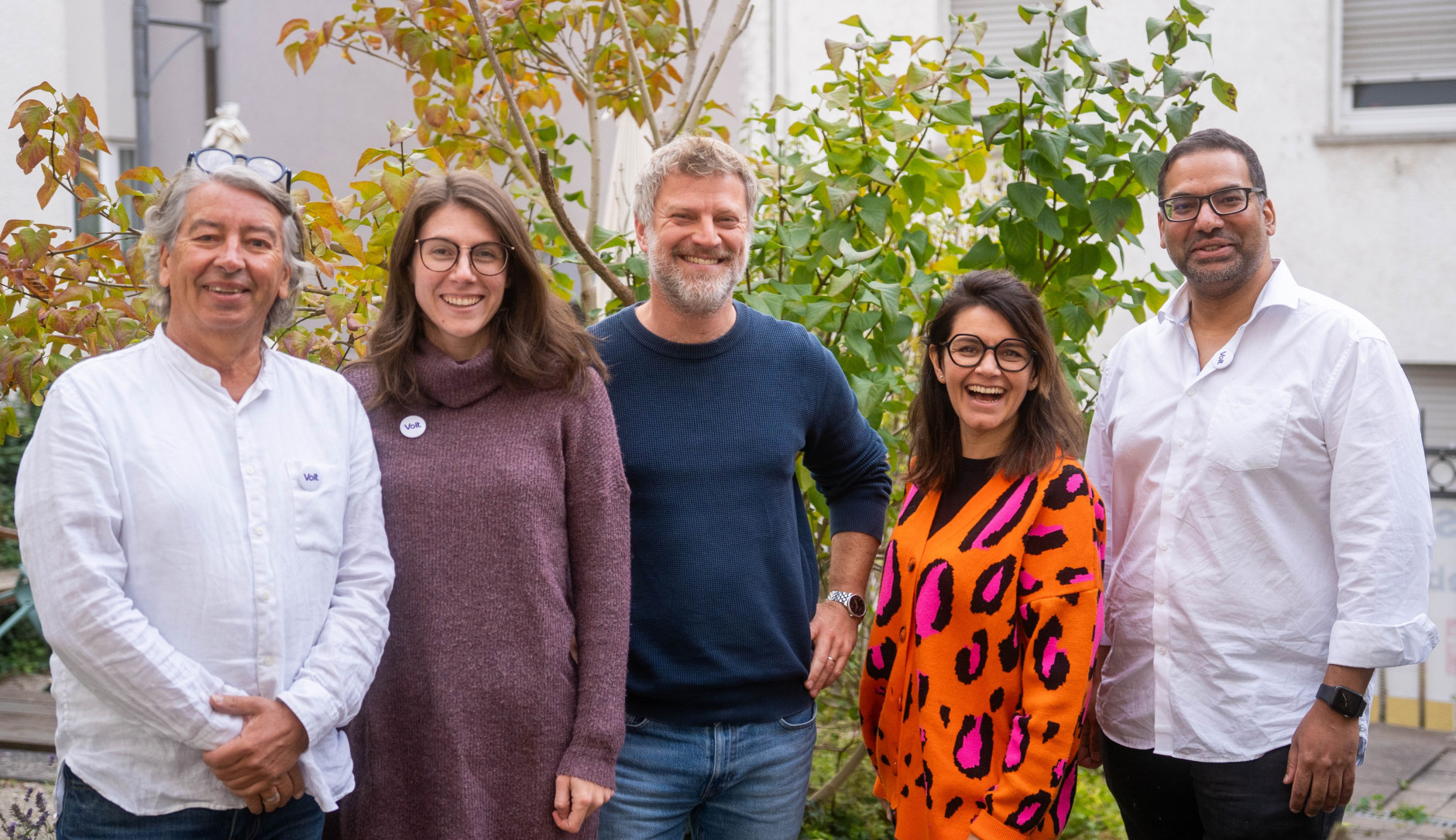 Die fünf ersten Kandidierenden auf der Liste für den Kreistag Bergstraße