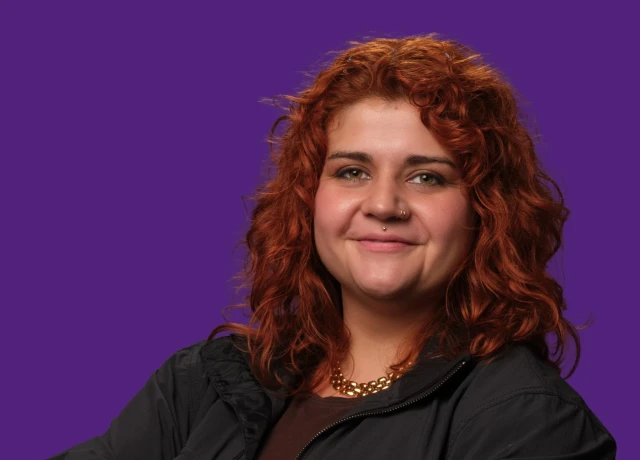 Spitzenkandidatin Moira Lüttich, Volt Wiesbaden, zur Kommunalwahl 2026