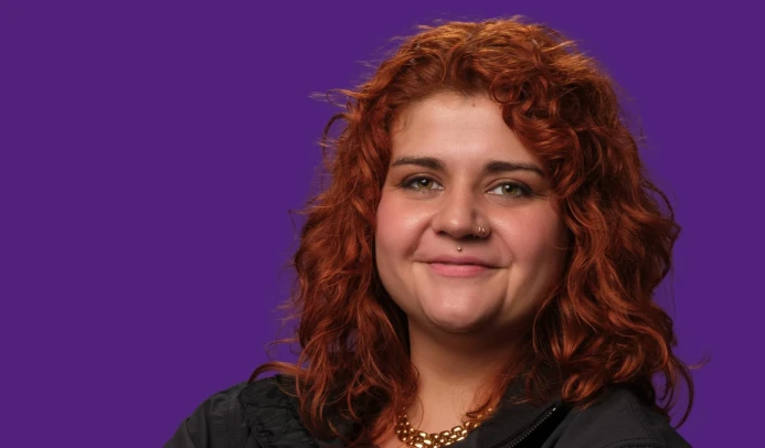 Spitzenkandidatin Moira Lüttich, Volt Wiesbaden, zur Kommunalwahl 2026