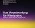 Sondierungspapier Wiesbaden. Text: Aus Verantwortung für Wiesbaden. Gemeinsam. Verantwortungsvoll. Zukunftsorientiert.