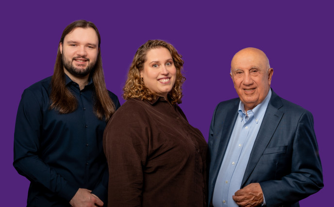 Tobias Raum, Fiona Byrne und Nasser Djafari - Spitzenkandidaten HTK 2026