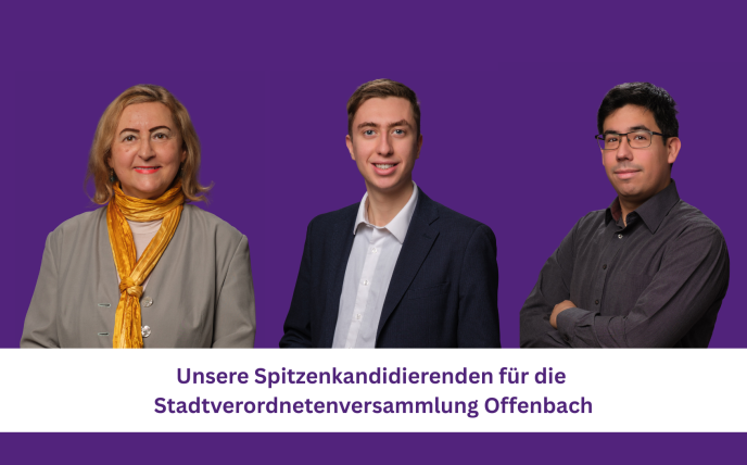 Spitzenkandidierende für die Stadtverordnetenversammlung Offenbach (KfSt.) bei der Kommunalwahl 2026