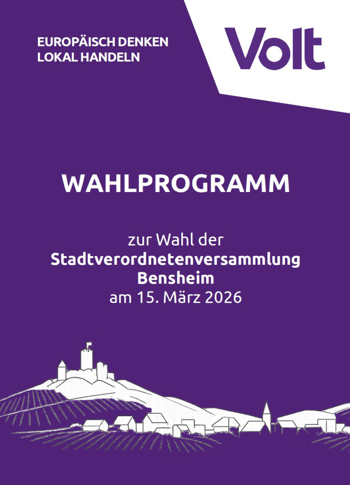 Deckblatt Wahlprogramm Bensheim