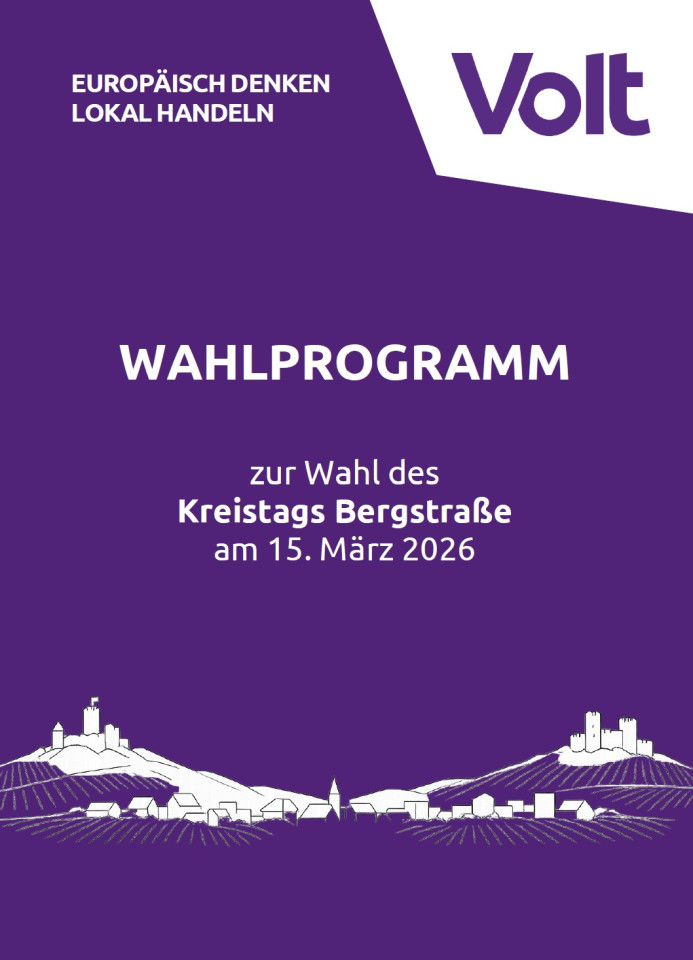 Deckblatt Wahlprogramm Kreistag Bergstraße