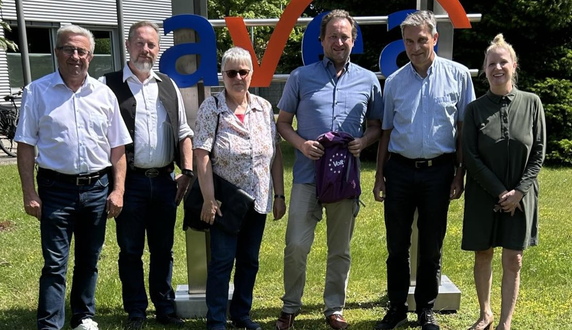 v. l. n. r.: Herr Sprokamp (Avea), Ralf Schröder (Volt), Petra Vermum(Volt), Norbert Runte (Volt), Kai Riedel (Volt), Frau Busch (Avea)