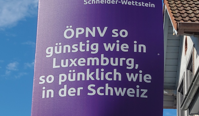 Plakat zum ÖPNV