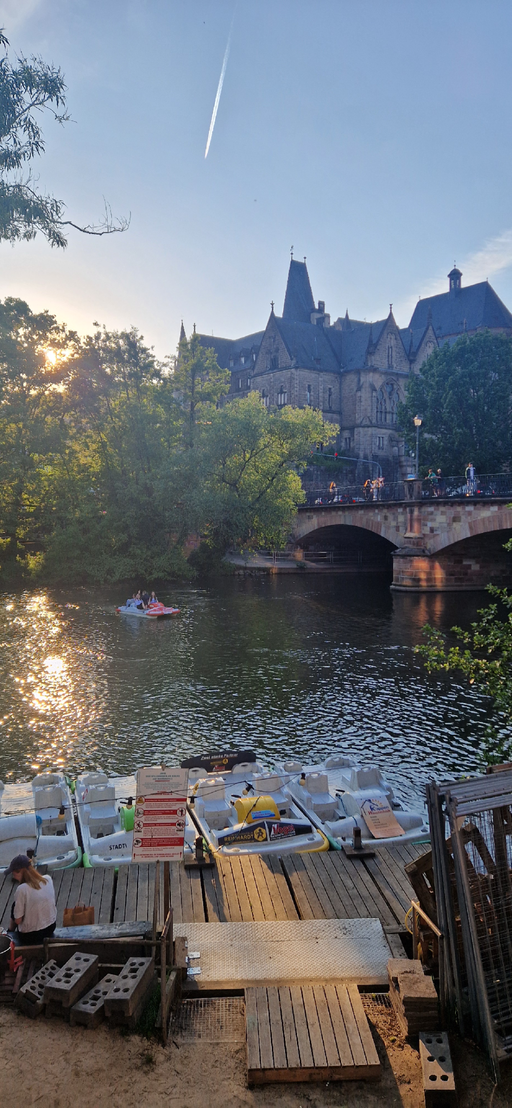 Blick auf Weidenhäuser Brücke und Alte Uni