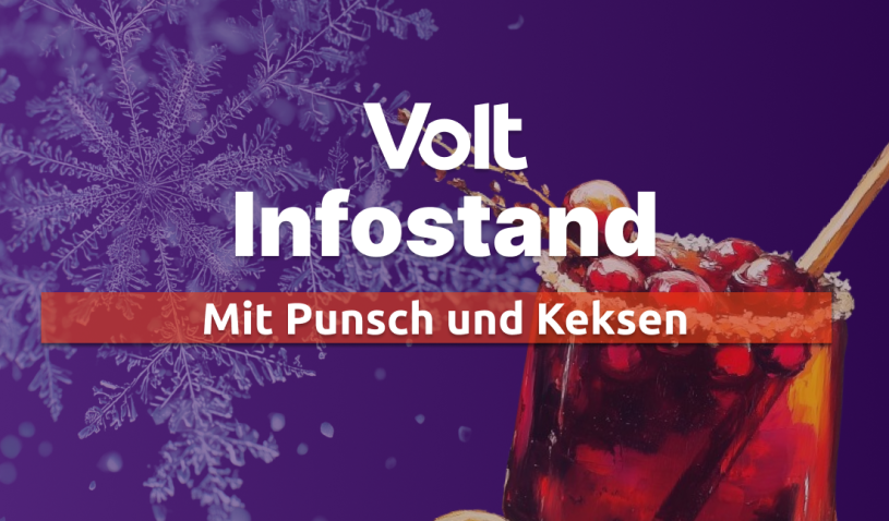 Infostand Punsch Volt Marburg