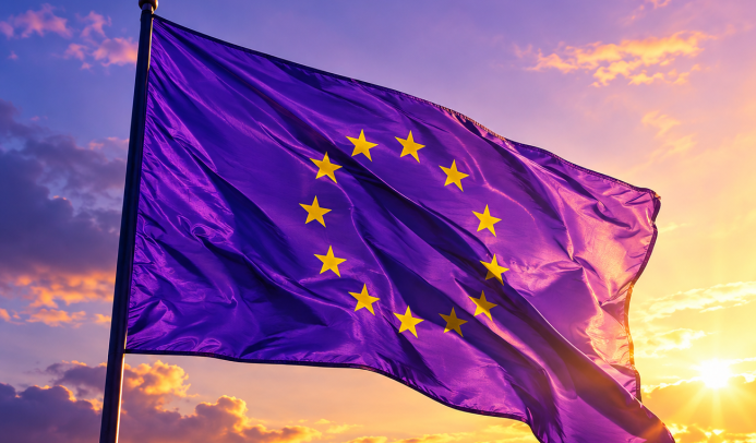 Europaflagge Volt Marburg