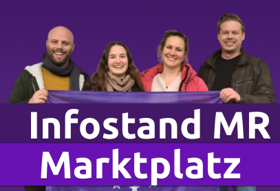 Infostand Volt Marburg Marktplatz