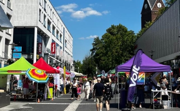 Volt Infostand Langenfeld