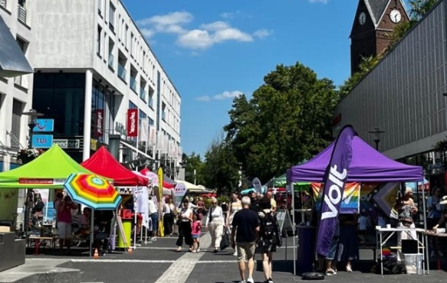 Volt Infostand Langenfeld