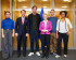 Anna Strolenberg, Reinier van Lanschot, Damian Boeselager, Kai Tegethoff und Nela Riehl mit EU-Kommissionspräsidentin Ursula von der Leyen