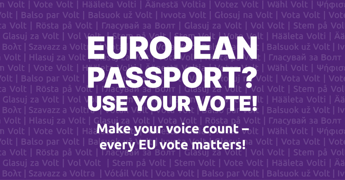 Make your voice count! For more Europe in Munich. – Volt Deutschland