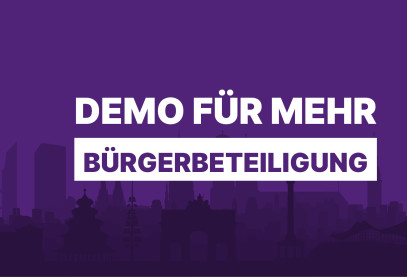 Demo für mehr Bürgerbeteiligung