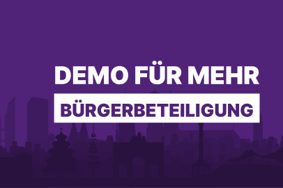 Demo für mehr Bürgerbeteiligung