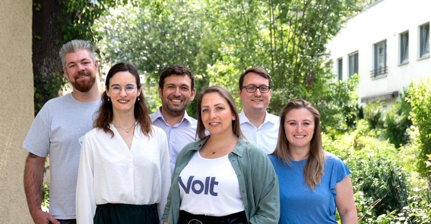 Das Campaign Team für von Volt München für die Kommunalwahl 2026.