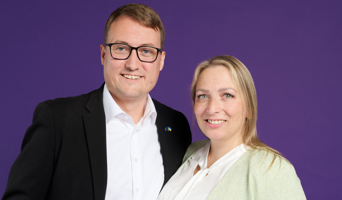 Spitzenduo für Volt München: Felix Sproll und Carina Bachner