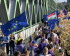 Volt Members from all over europe, with flags on the streets