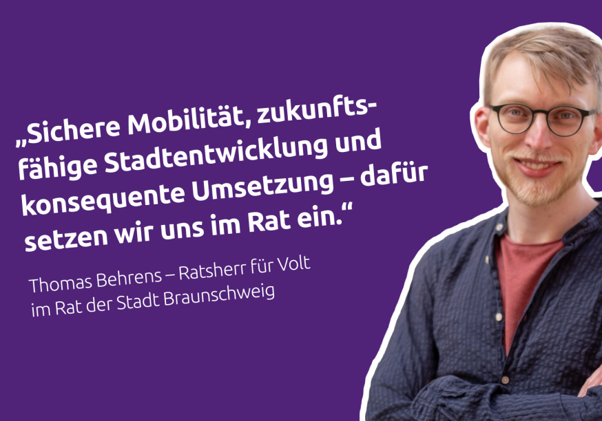 Zitat mit Portrait von Thomas