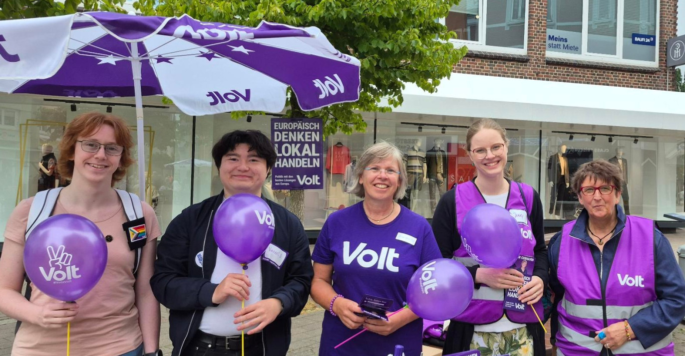 Infostand in Cuxhaven zur Kommunalwahl 2026
