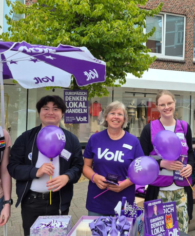 Infostand in Cuxhaven zur Kommunalwahl 2026