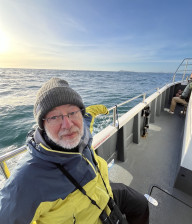Michael Maischner auf einem Boot