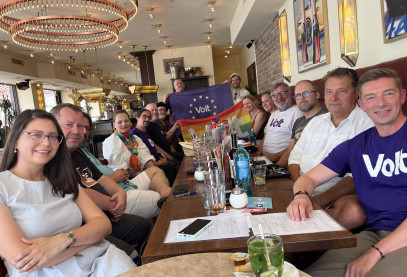 City Gruppe Düren/Jülich beim Meet and Greet in einem Cafe