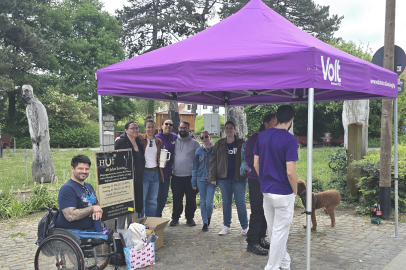 Infostand Volt Ingelheim
