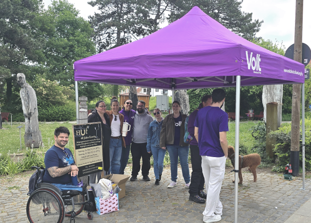Infostand Volt Ingelheim