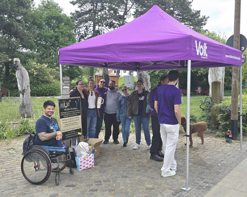 Infostand Volt Ingelheim