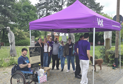 Infostand Volt Ingelheim