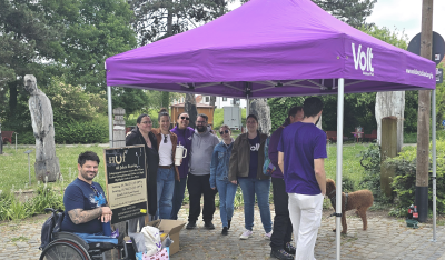 Infostand Volt Ingelheim