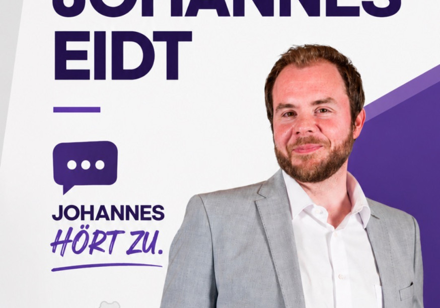 Johannes Eidt - Hochformat mit Logo und Text