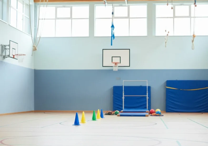 Symbolbild Turnhalle Schulsport KI-generiert