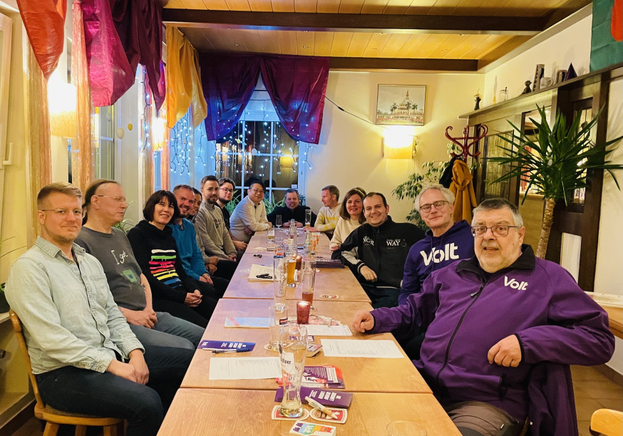 Personen auf dem Meet&Greet in Koblenz. Foto von Katja Bühring.