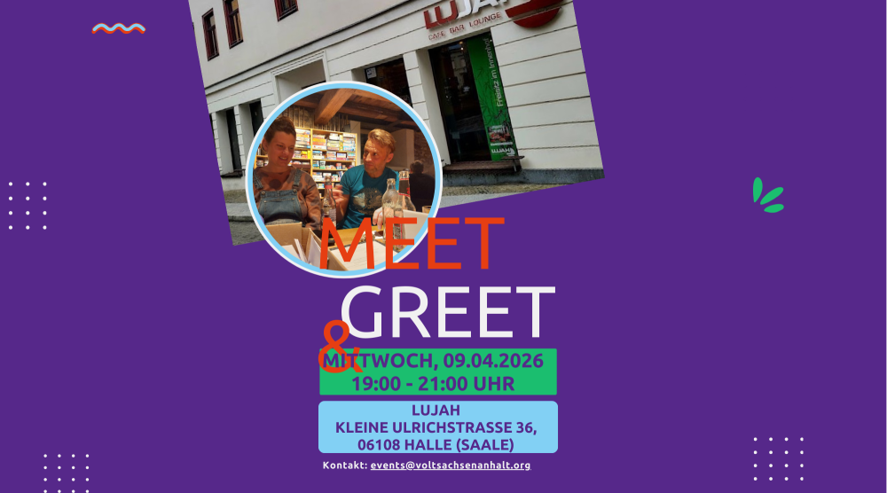 Meet & Greet von Volt Sachsen-Anhalt