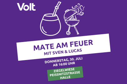 Mate am Feuer mit Sven und Lucas - Donnerstag, 30.07.2026 ab 16:00 auf der Ziegelwiese in Halle