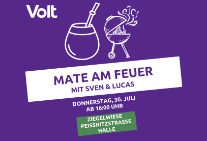 Mate am Feuer mit Sven und Lucas - Donnerstag, 30.07.2026 ab 16:00 auf der Ziegelwiese in Halle