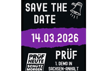 Aufruf zur 1. PRÜF-Demo in Magdeburg
