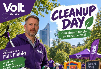 Cleanup Day - Gemeinsam für ein sauberes Leipzig! Mit OBM-Kandidat Falk Fiebig