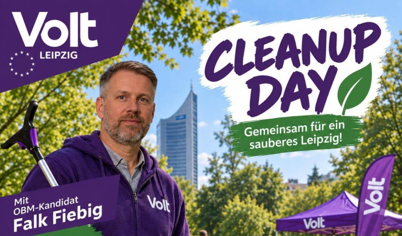 Cleanup Day - Gemeinsam für ein sauberes Leipzig! Mit OBM-Kandidat Falk Fiebig